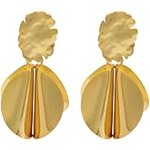 Noonsial Women's vintage Gold Dangle Earrings for Women,Hypoallergenic Earrings Fashion Trendy