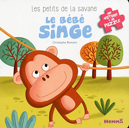 Amazon Com Les Petits De La Savane Le Bebe Singe 4 Docu Puzzle French Edition Boncens Christophe Books