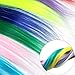 EuTengHao 30 Packs Colored Clip in Hair Extensions 22” Colorful Curly Hair Extensions Clip in for Women and Kids Multi-Colors Party Highlights Streak Synthetic Hairpieces (30 Colors Set)thumb 2