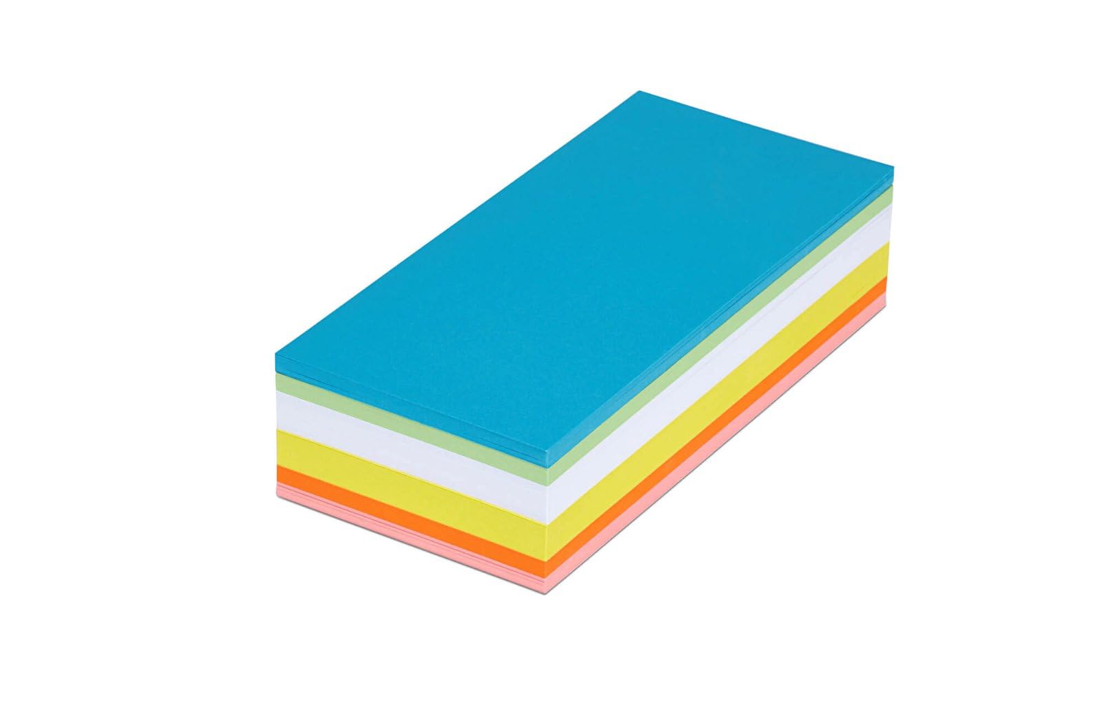 Maul Moderation Cards, Rectangular, 205 x 95 mm, 150 g/m² Paper, Usable On Both Sides, Assorted Colours, 250 Pieces