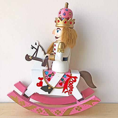 gelvs 11.8 inches Wooden Nutcracker Doll Soldier Vintage Handcraft Puppet Decorative Ornaments Home Decoration