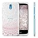 kwmobile Crystal Case Compatible with HTC Desire 526G - Hard Durable Transparent Protective Cover - Indian Sun Light Pink/White/Transparent