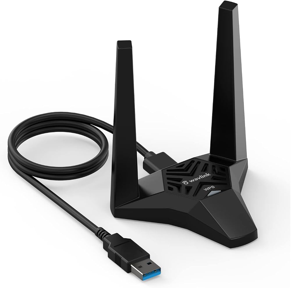WAVLINK AC1300 USB 3.0 WiFi Dongle 1300Mbps Dual Band PC Laptop Mac Adapter