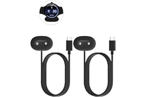 KONXISA 2 Pack Charger Cable for Google Pixel Watch 4 41mm/45mm, Smartwatch Replacement Magnetic Type-C Fast Charging Cable, 