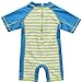 UPF 50+ Baby Beach One-Piece Swimsuit - Uv Sun Protective All in one,Blue(Fulfilled By Amazon),12-18 Months