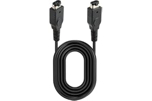 WeiGongr GBA Game Link Cable - 2 Player Compatible for Nintendo Gameboy Advance SP, GBA Color - 3.96Ft Black