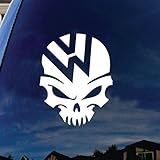 VW Skull Head Parody Jetta Car Window Vinyl Decal Sticker 5