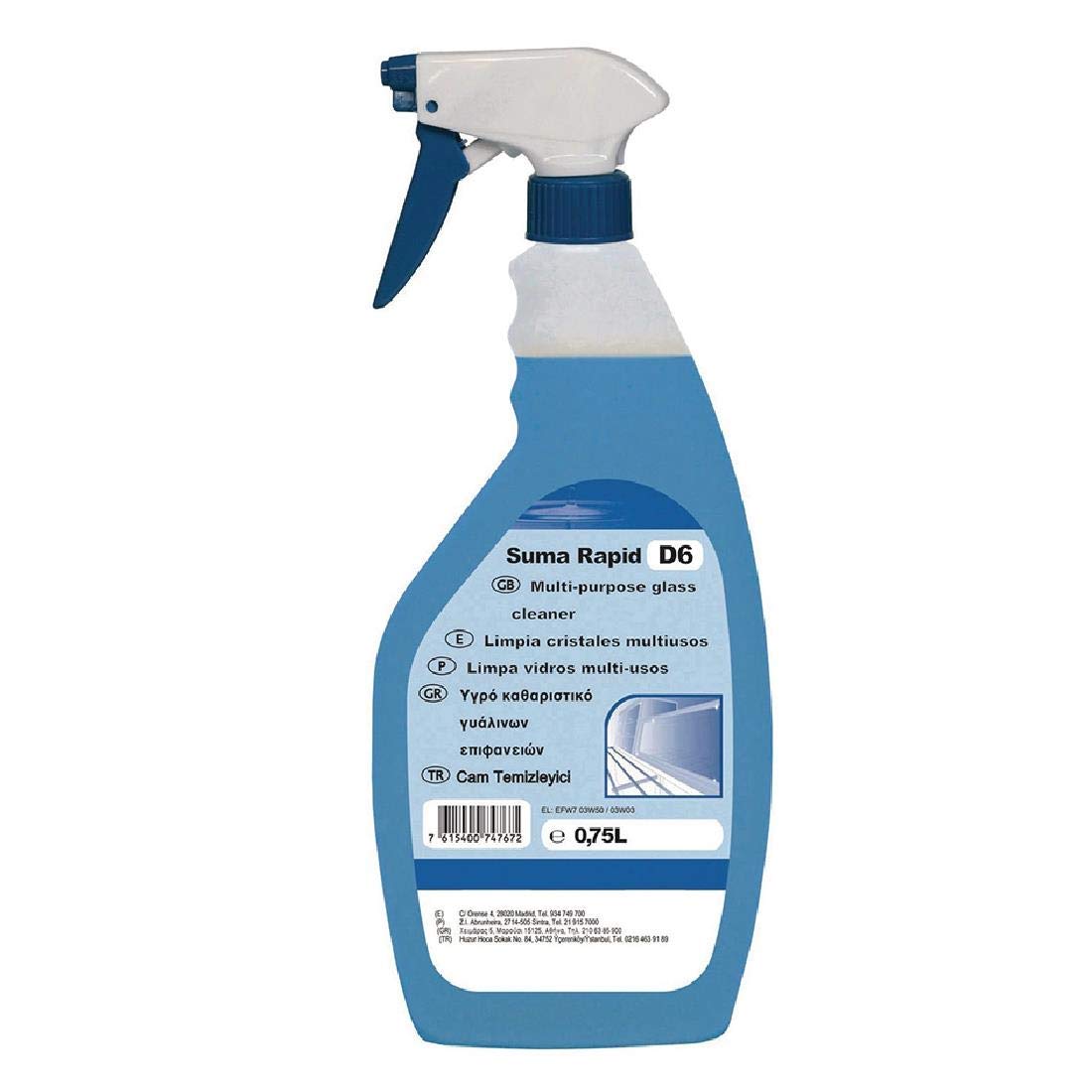 Suma Rapid D6L Glass Cleaner 750ml