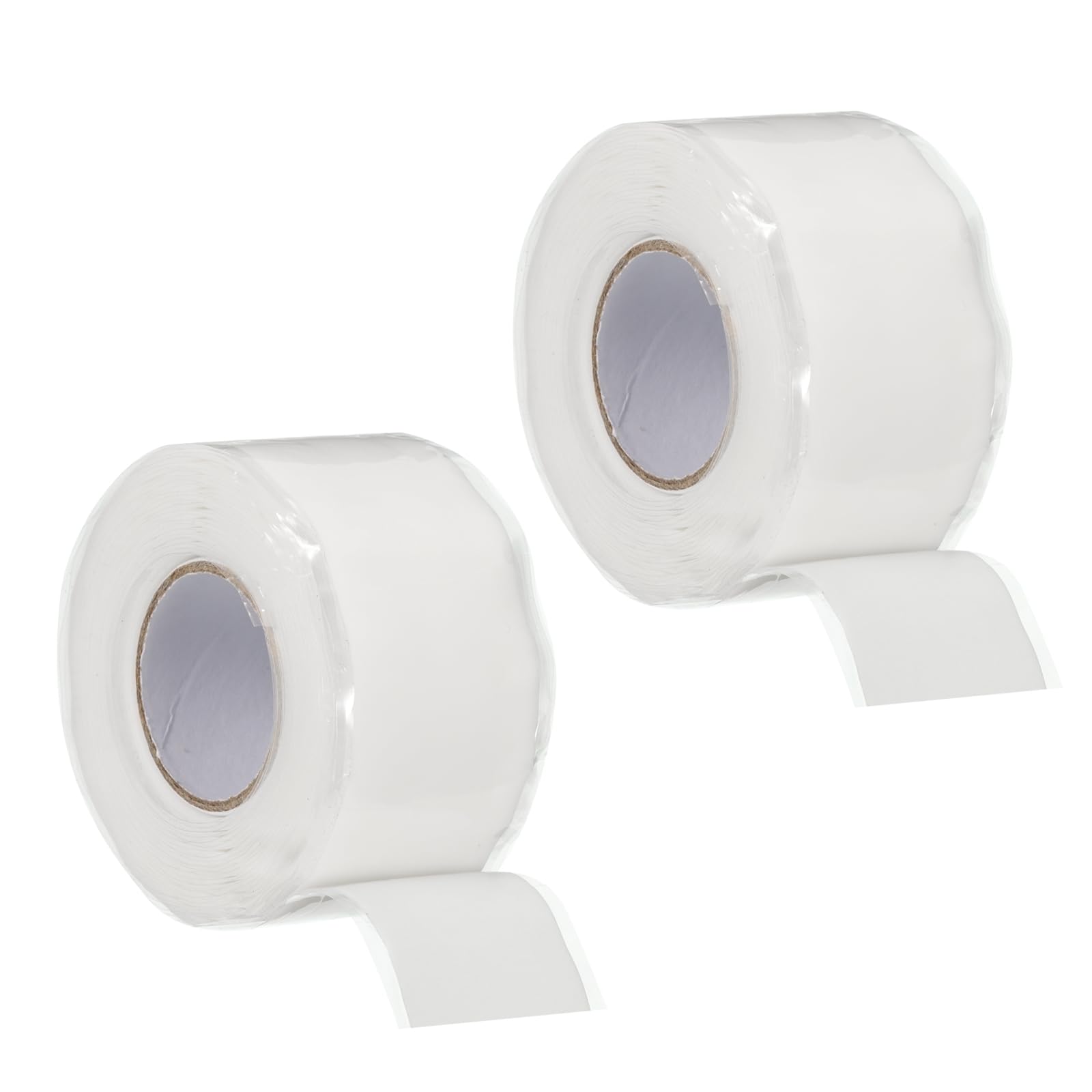 PATIKIL Self-Fusing Silicone Tape 1" x 10', 2 Pack Waterproof Hose Repair Tape Soft Strip for Plumbing Stop Leak Seal Tape Water Pipe, White