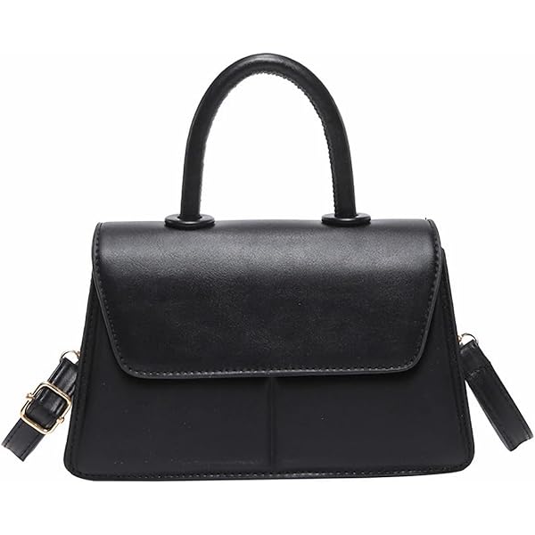 Sac à Main Crossbody Femme Noir – Bandoulière Ajustable – Fermeture éclair – Casual