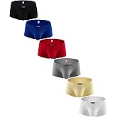 Hanhepee Men's Moisture Wicking Boxer Briefs Soft Stretch Cotton Pouch Underwear Trunks