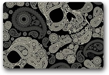 Fantastic Doormat Cool Abstract Skull Floral Pattern Door Mat Rug Indoor/Outdoor/Front Door/Bathroom Mats£¬Bedroom Doormat 23.6"(L) x 15.7"(W)