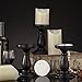 Air Zuker Wood Pillar Candle Holders, Set of 3 Height 7