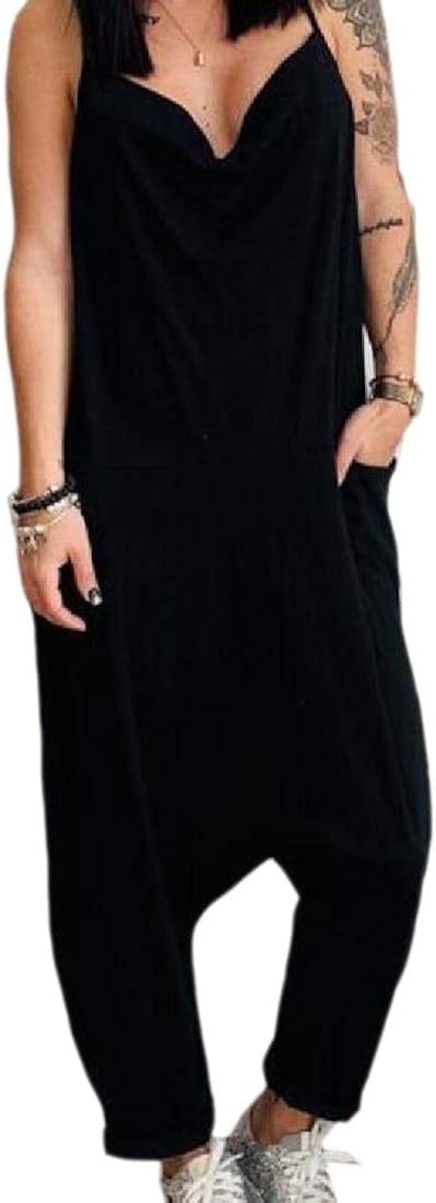 Clean Te Ua Jumpsuits Rompers Overalls Clothing Xswsy Xg Womens Jumpsuit Spaghetti Strap Wide Leg Pants Comfy Loose One Piece Romper