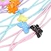 Natuworld 1Dozen(12pcs) Colorful Elastic Adjustable Reading Glasses Eyewear Eyeglass Cord Neck Strap Rope Chains Holder for Kids