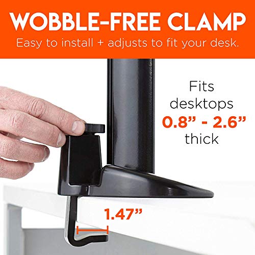 ECHOGEAR Single Monitor Desk Mount For UltraWide Monitors Up To 34