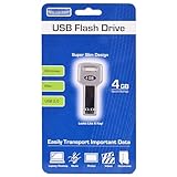 Tech Universe 4GB USB Flash Drive - Slim Key Design