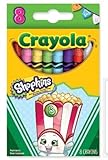 Crayola Limited Edition Shopkins, Poppy Corn Crayon 8pk