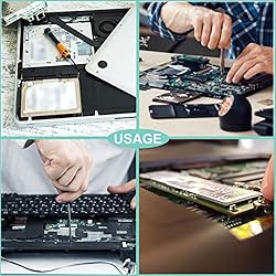 QTEATAK 300Pcs Black Laptop Notebook Computer
