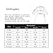 Leadingstar Women Long Sleeve Tunic Top Shirt Dress Casual Mini Black Dress (S, Black)