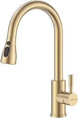 APPASO Gold Kitchen Tap with Pull Out Spray 3 Modes 360° Swivel