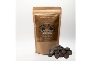 Cacao Adventures Ceremonial Cacao | Tropical Desert Peru 100% Pure Raw Cacao | Dairy Free & Vegan | Unsweetened | Ethically Sourced and Sustainably Grown | Cacao Ceremony | Piura Blanco, 8 oz
