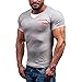 Men Summer Casual Button V Neck Slim Muscle Tops Tee T Shirt Cotton 1995 print