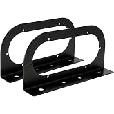 Agrieyes T012 Trailer Light Bracket for 6 Inch Oval LED Trailer Lights | Flush Mount, 3 mm Black Powder Coated Steel, Boat Trailer Light Mount