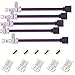 Kabenjee 5x 5pin RGBW/RGBWW LED Strip Light 12mm Wide Jumper,RGBW LED Stripe 17cm Long Converter Adapter Corner Connector to the Controller,Solderless Extension Connector for RGBW LED Strips