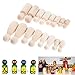 Yetaha Unfinished Wooden Dolls,16 Pcs, Decorative Peg People Male&Female Figures Body for DIY Painting, Craft Art Projects