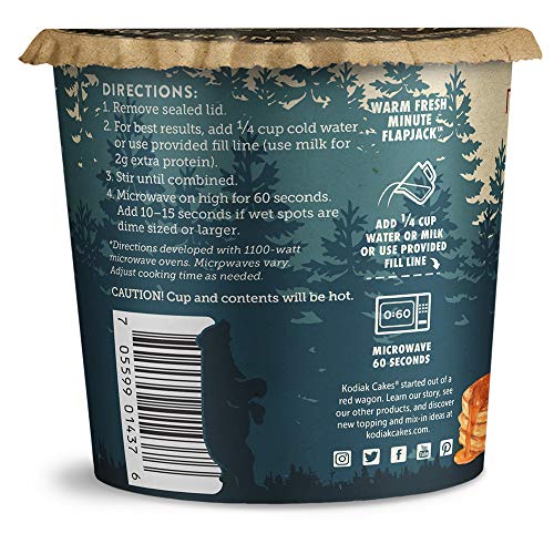 Kodiak Cakes Gluten Free Protein Pancake Flapjack Power Cup