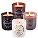 Onlywax Scented Candles 4 Pack Gift Set,Vanilla, Gardenia, Jasmine And Lilac, Aromatherapy Glass Jar Holidays Votive Soy Candle.