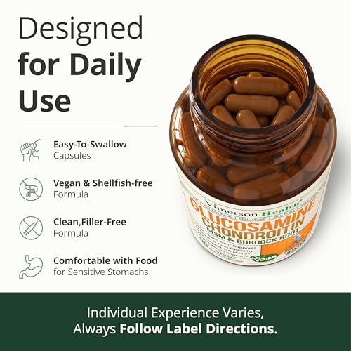 Glucosamine Chondroitin MSM – Joint Support Supplement for Women and Men with Glucosamine Sulfate 1500 mg, Chondroitin and MSM – for Cartilage, Joint Health and Flexibility – 90 Capsules