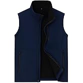 Msmsse Men's Outerwear Lightweight Vest Standing Collar Puffer Sleeveless Jacket for Hiking Running Golf