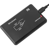 Ossiygar&reg; Countertop 125kHz USB RFID Contactless Tap-to-Read ID Card Reader, Scanner for EM4100/TK4100, Reader Only, Default 10-Digit Data Output, Works with Windows, Mac, Linux, Android 7+ OS