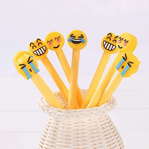 Pack of 4 Emoji Gel Pens Set Kawaii School Supplies Office Stationary Photo Album Canetas Kawaii Pens Stationery Gel Ink Pen