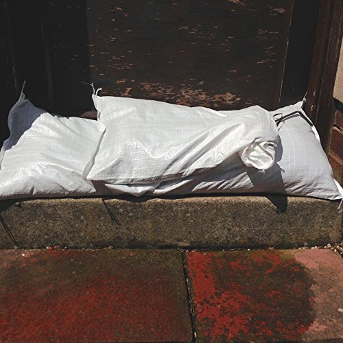 50 x Yuzet White Woven Polypropylene Sandbags Sacks Flood Defence Sand Bags by Bestport (Europe) Ltd