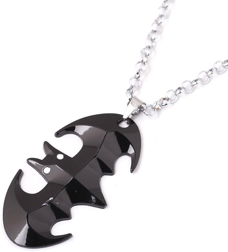 VWJewelry Batman Pendant Necklace Men Accessories Marvel Batman Logo Necklace