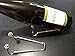 Wine Bottle Stand Or Holder For Display, Aluminum With Beads (Set Of 2)