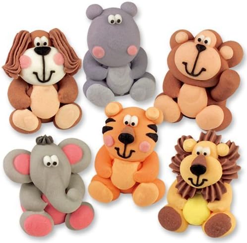 Sugar Animals 6pcs (2D Lying Flat)