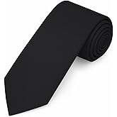 Jacob Alexander Men's Slim Width 2.75" Solid Color Tie