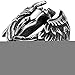 Men's 316L Stainless Steel Large Cross Angel Wing Unisex Ring Band Vintage Gothic Punk Biker Silver Black Size 12