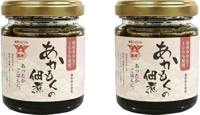 Amazon まとめ買い 国産あかもく100 使用 あかもくの佃煮 瓶詰め 90g X 2個セット ぎばさ ご飯のお供 おかず オートミールに おつまみ 酒の肴 ノーブランド品 のり 海藻の佃煮 通販