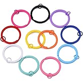 20Pcs Metal Split Key Rings, Multi-Colored, 30mm for Home Office Car Keys, Crafts Projects