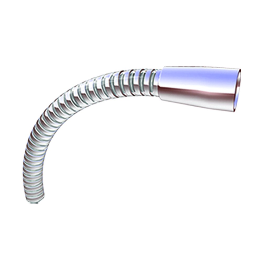 PVC Shower Hose, Silver, 11 mm x 1.25 m