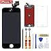 for Black iPhone 5 4.0 inch Screen Replacement Retian LCD Touch Screen Digitizer Fram Assembly Full Set with Tempered Glass Screen Protector + Tools + Instructions by Brinonac
