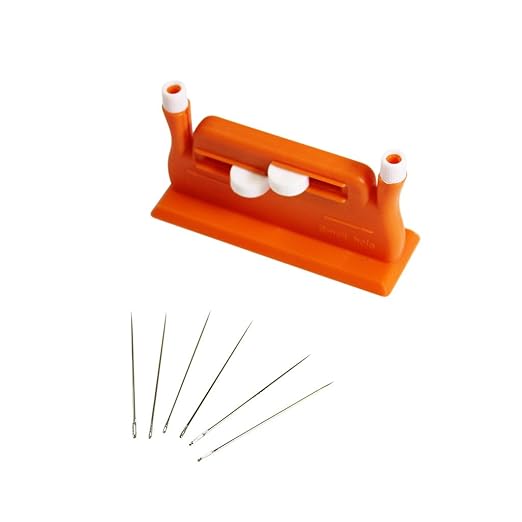 title=Utensile Infila Ago Automatico da Curtzy – Completo di 6 Aghi Omaggio- Facile da