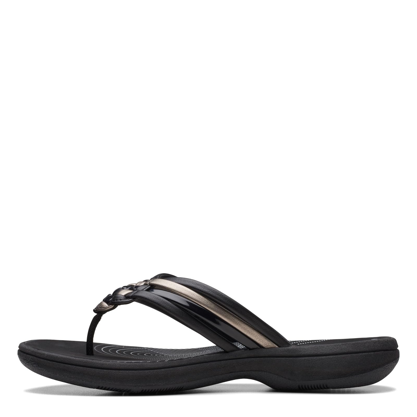 Clarks Women's Breeze Coral FlipFlop, Black Combi, 9 on Galleon