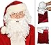 Deluxe Santa Beard and Wig Set Santa Wig and Beard Set Santa Claus Beard and Wig White