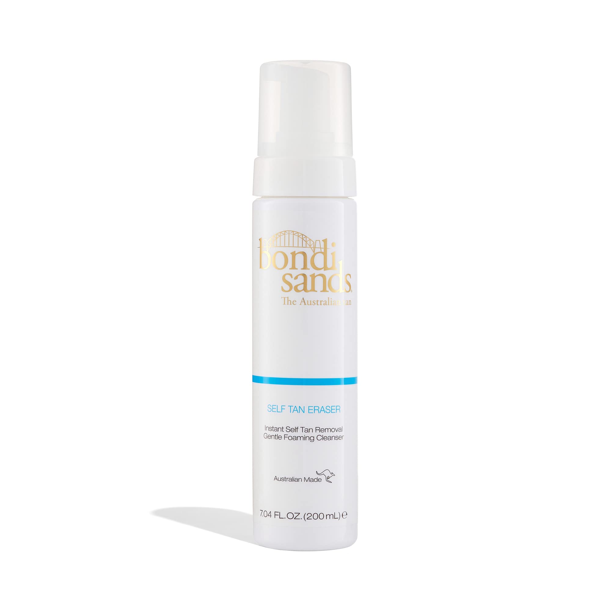 Bondi Sands Self Tan Eraser | Lightweight, Gentle Cleansing Foam Moisturises Skin and Quickly Removes Self Tan without Harmful Ingredients or Exfoliation, Vegan + Cruelty | 200 mL/7.04 Oz